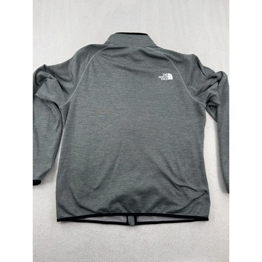 The North Face Mens L Canyonlands Full Zip Fleece Sweater Jacket Gray Outdoors